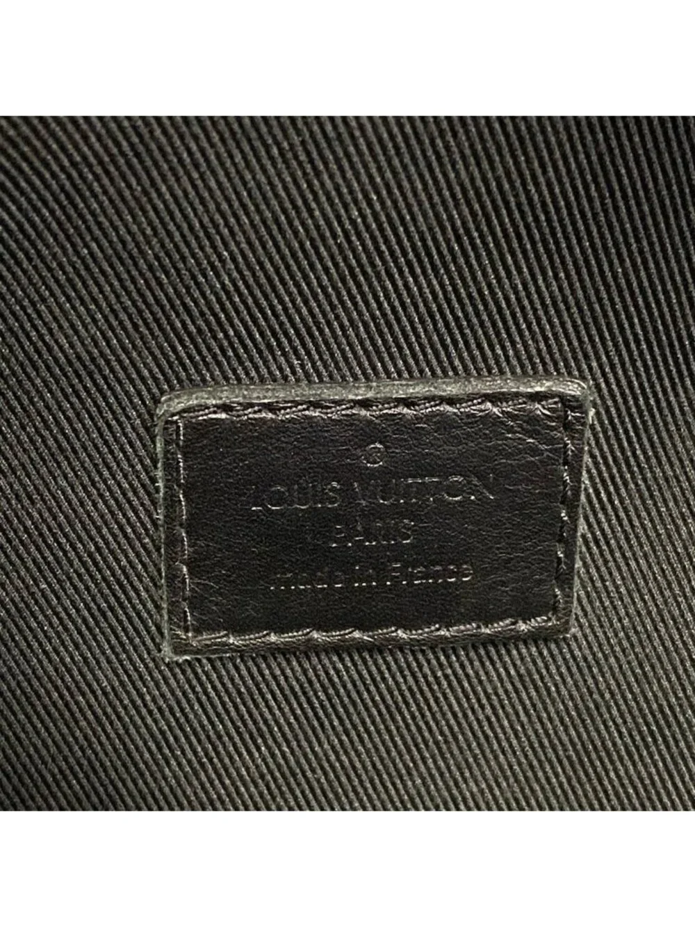 Louis Vuitton Waist Pouch Monogram Shadow Discovery Bum Bag Black Leather
